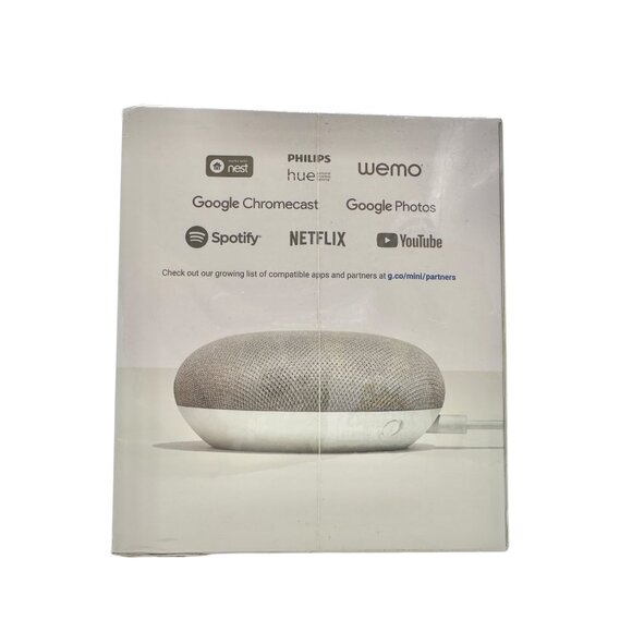 Google Home Mini Smart Speaker With Google Assistant Built-In - Chalk NIB Sealed - Picture 4 of 5